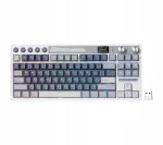 Mekaaniline klaviatuur Royal Kludge RK-M87, Ocean Blue, Beige Switch, valge