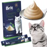 Kasside maiused Brit Creamy k&uuml;&uuml;likumaitselised, 6 x 15 g