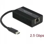 USB-C adapter DELOCK 2,5 Gbit LAN-iks