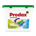 Prodax 3in1 universaalsed pesukapslid, 30 tk, valgele ja v&auml;rvilisele pesule
