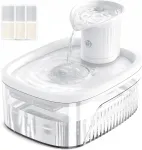 Kasside fontaan liikumisanduriga, 2,5 l, valge, filtritega