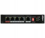 PoE extender Dahua PFT1500, 5 pesa (4 PoE v&auml;ljundit, 1 PoE sisend)