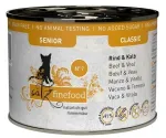 Koerte konservid Catz Finefood Classic Senior N.07 veise- ja vasikaliha, 200 g
