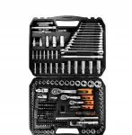 NEO TOOLS 216 osaline otsikute komplekt 1/2", 3/8", 1/4", roostevaba teras, karp