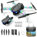 Kokkupandav droon LED, WiFi FPV, topelt HD kaamera, 2x1800mAh aku