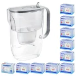 Aquaphor Fresh 3,2 l veefiltri kann, hall, 10 vahetatava filtriga