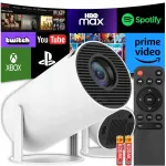 Kaasaskantav Full HD projektor, WiFi, 1080P, 4K, USB, kaugjuhtimispult, iOS, Android