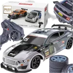 Kaugjuhtimisega suur Mustang auto LED ja suitsuefektidega, 1:16