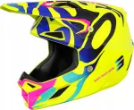 Laste mootorrattakiiver SHOT KID SPEED GHOST, erkkollane, l&auml;ikiv, suurus YL