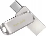 SANDISK Ultra Dual LUXE USB-m&auml;lupulk 32GB, USB-C / USB-A, metallist, 150 MB/s