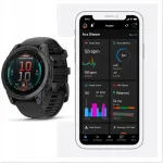 Garmin Fenix E AMOLED 47 mm spordikell, tumehall, TOPO kaartidega
