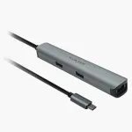 USB-C jagaja 6in1 Gigabit Etherneti, HDMI, Power Deliveryga, h&otilde;bedane