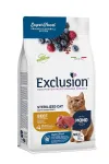 EXCLUSION Mediterraneo steriliseeritud kasside kuivtoit veiselihaga, 1,5 kg