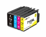 HP DesignJet T210, T230, T250, T630 tindikassettide komplekt, 712XL