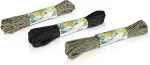 Paracord 550 n&ouml;&ouml;r, 7 s&otilde;lmekeem, 31 m, must, tugev