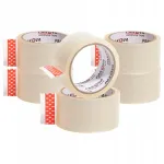PAKOVA l&auml;bipaistev kleepuv pakketeip, 48 mm x 66 m, 6 tk.