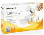 K&auml;sitsi t&ouml;&ouml;tav rinnan&otilde;udja Medela Harmony koos toitekomplektiga