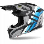 AIROH AVIATOR 3 RAINBOW ANTHRACITE mootorrattakiiver, hall, XL