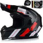 Motokiiver VITO TIVOLI must/punane enduro, cross, ATV