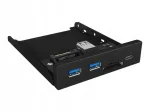 USB jagaja ICY BOX IB-HUB1417-i3, 2&times; USB 3.0, 1&times; USB Type-C, SD/microSD kaardilugeja