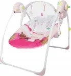 Kaasaskantav laste kiik, meloodiatega, 5 t&ouml;&ouml;režiimi, roosa