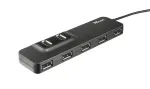 USB jagaja TRUST Active, 7 pistikut, toiteadapteriga, USB 2.0