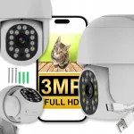 V&auml;litingimuste IP-kaamera WiFi-ga, 3MP, helifunktsioon, 4x suum, j&auml;lgimisfunktsioon