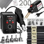 Plastikukeevitusseade WELDER 858DII ZT5 HQ, 6 plastikklammerd, 5 otsikut, 2 v&otilde;rku