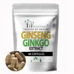 Toidulisand Ginseng + Ginkgo, 60 kapslit