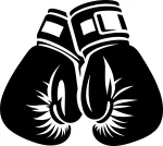 Taustata auto kleebis &bdquo;Boxing Gloves&ldquo;, 13 x 14,5 cm