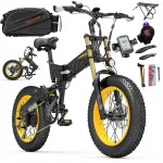 Elektrijalgratas LANKELEISI, 1000W, 45 km/h, 17,5 Ah, 20x4