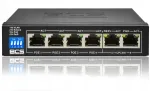 BCS-B-SP0402 v&otilde;rgul&uuml;liti, 4 PoE porti, 2 uplink, 60W, EXTEND funktsioon, IP kaameratele