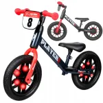 Laste tasakaaluline jalgratas Qplay Player, 12", helendavate ratastega, alates 3. eluaastast