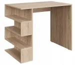 Kirjutuslaud riiuliga, 90 cm, tamme Sonoma, STERN T-12, BlancFurniture