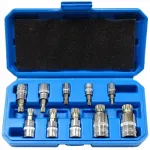 Padrunv&otilde;tmete komplekt Magnus SPLINE M4&ndash;M18, 10 tk, 1/4", 3/8", 1/2", MGS01910
