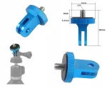 Alumiiniumist adapter 1/4 Insta360 Quad kaamerale, spordiks ja vlogimiseks