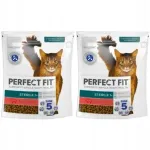 Kuivtoit steriliseeritud kassidele PERFECT FIT veiselihaga, 2 x 750 g