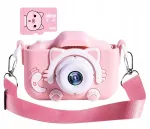 Laste digitaalkaamera Pink Kitten 4GB kaardiga