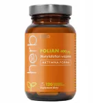Toidulisand HERB FOLIAN Foolhape Met&uuml;&uuml;lfolaat 5-MTHF 400 &micro;g 120 kapslit