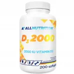 Toidulisand ALLNUTRITION Vitamin D3 2000 IU, 200 kapslit