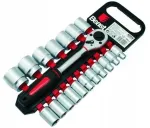 Padrunv&otilde;tmete komplekt 8-32 mm 1/2" CV kantv&otilde;tmega, 19-osa
