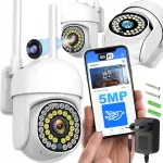 5MP WiFi IP valvekaamera, p&ouml;&ouml;ratav, 4x suum, helituvastusega