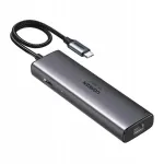 USB-C hub Ugreen CM512, 6-&uuml;hes: HDMI 4K@60Hz, 2x USB, USB-C 3.2, RJ45, PD 100W