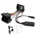Bluetooth adapter 12 pin pistikuga Peugeot 207, 307, 407, 308, AUX-kaabliga
