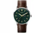 Meeste kell HORNET Art Deco NFC, 43 mm, roheline-pruun