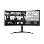Monitor LG 34WR55QK-B 34" kumer VA UWQHD 3440&times;1440 21:9 100Hz DisplayPort