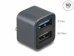USB jagaja Delock 64359, USB-C-st USB-A-sse, 10 Gb/s + USB 2.0