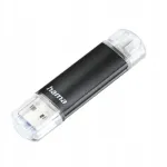 Hama Laeta Twin 128 GB USB 3.2 m&auml;lupulk, USB-A/micro USB, 40 MB/s
