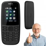Mobiiltelefon NOKIA 105 (2019), suur aku, taskulamp