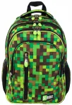 Kooliseljakott MASTER GAMER Pixele St.Right, roheline, 22 l, mitme sektsiooniga